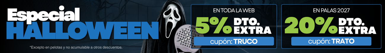 Rebajas de Halloween en padel 2026
